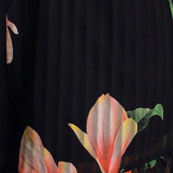 Lulus Talking Sweet Black Floral Print Long Sleeve Cutout Romper - Size S - Picture 3 of 6